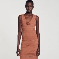 Sandro Paris Vestidos-Vestido Longo De Malha