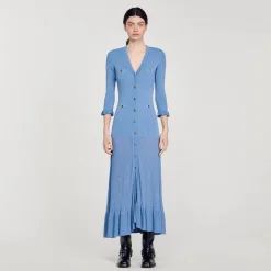 Sandro Paris Vestidos-Vestido Longo De Malha