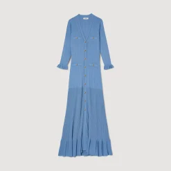 Sandro Paris Vestidos-Vestido Longo De Malha