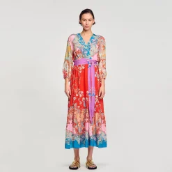 Sandro Paris Vestidos-Vestido Longo Envolvente