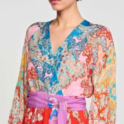 Sandro Paris Vestidos-Vestido Longo Envolvente