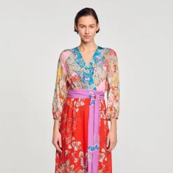 Sandro Paris Vestidos-Vestido Longo Envolvente