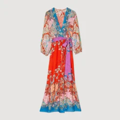 Sandro Paris Vestidos-Vestido Longo Envolvente
