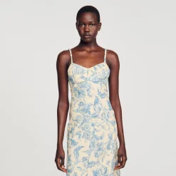 Sandro Paris Vestidos-Vestido Longo Estampado