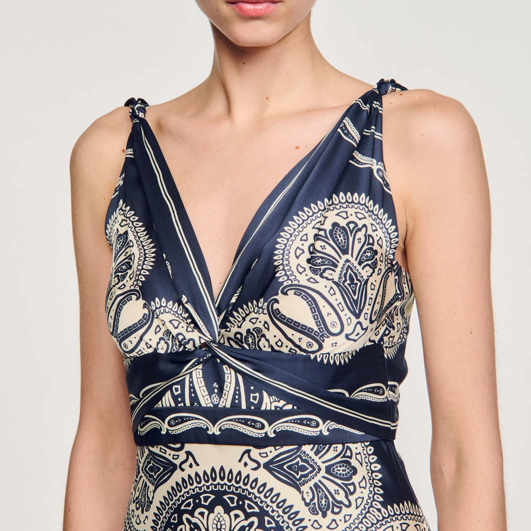 Sandro Paris Vestidos-Vestido Longo Estampado