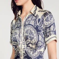 Sandro Paris Vestidos-Vestido Longo Estampado