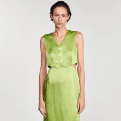 Sandro Paris Vestidos-Vestido Midi 2 Em 1