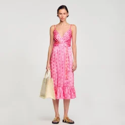 Sandro Paris Conjuntos-Vestido Midi Com No Na Cintura
