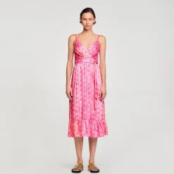 Sandro Paris Conjuntos-Vestido Midi Com No Na Cintura