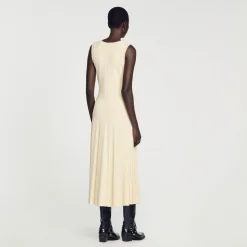Sandro Paris Vestidos-Vestido Midi De Malha