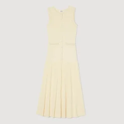Sandro Paris Vestidos-Vestido Midi De Malha
