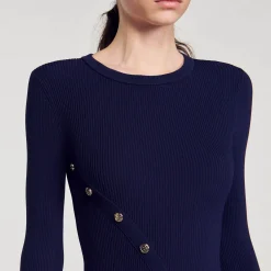 Sandro Paris Vestidos-Vestido Midi De Malha