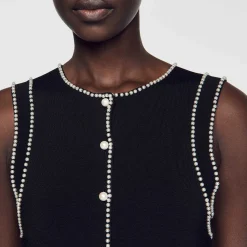 Sandro Paris Vestidos-Vestido Midi De Malha