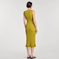 Sandro Paris Vestidos-Vestido Midi De Malha