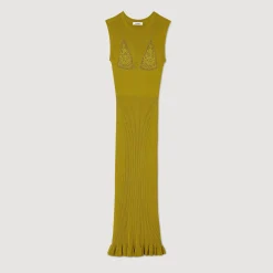Sandro Paris Vestidos-Vestido Midi De Malha